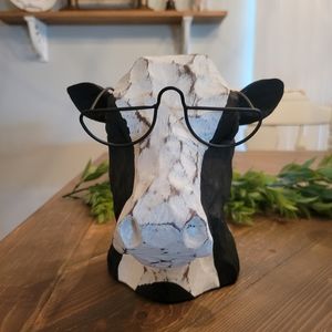 Hobby Lobby Cow With Glasses Decor Farmhouse Decoration (*1)
